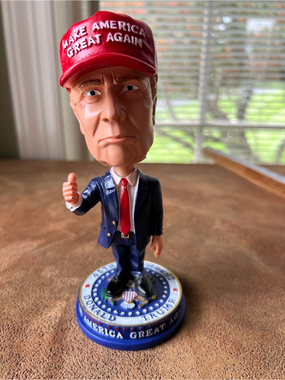 Donald Trump Make America Great Again Red Hat Collectible Bobblehead Figurine